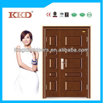 Pop design industrial double steel door KKD-523